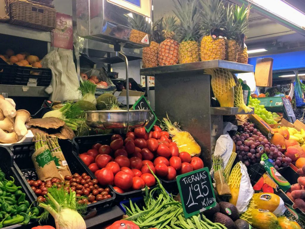 markt in Malaga. Nederlandse tapas tour